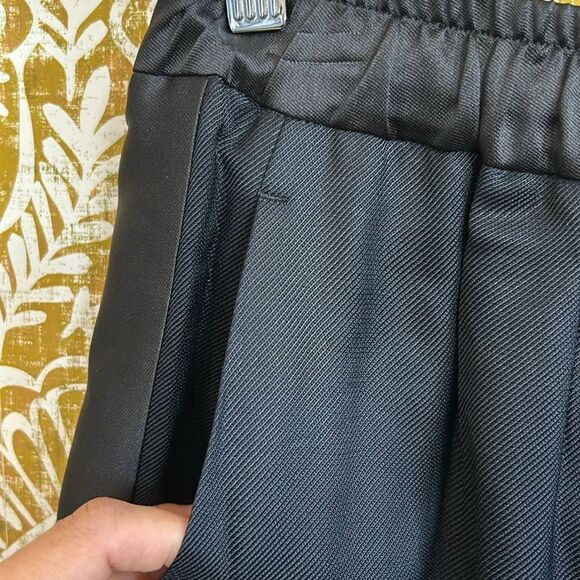 NWT Sandro Gallo Drawstring Side Stripe High Rise Wide Leg Pants FR 36 US S - Picture 10 of 14